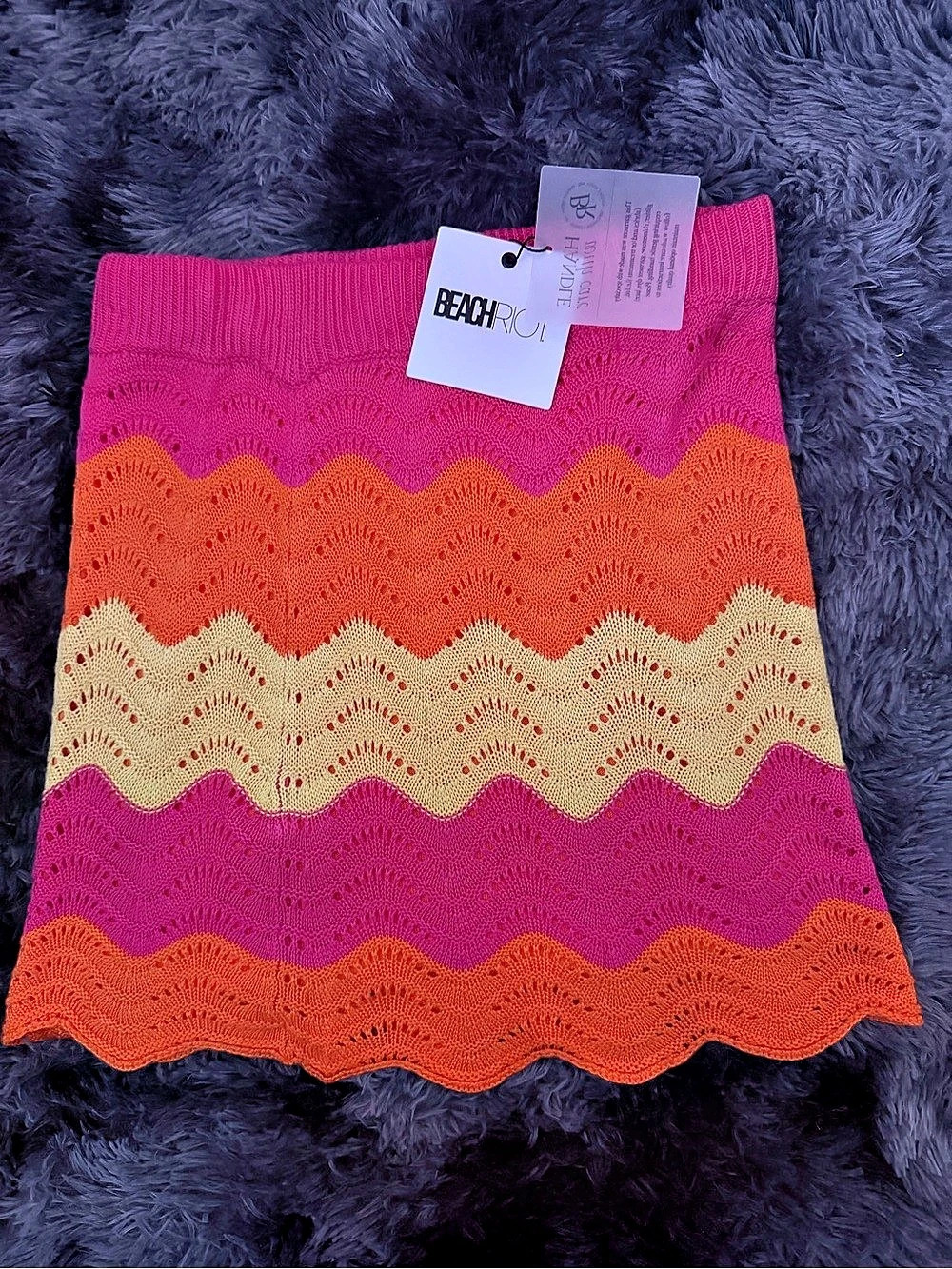Beach Riot Bali Skirt Color Block Mini Cover-Up